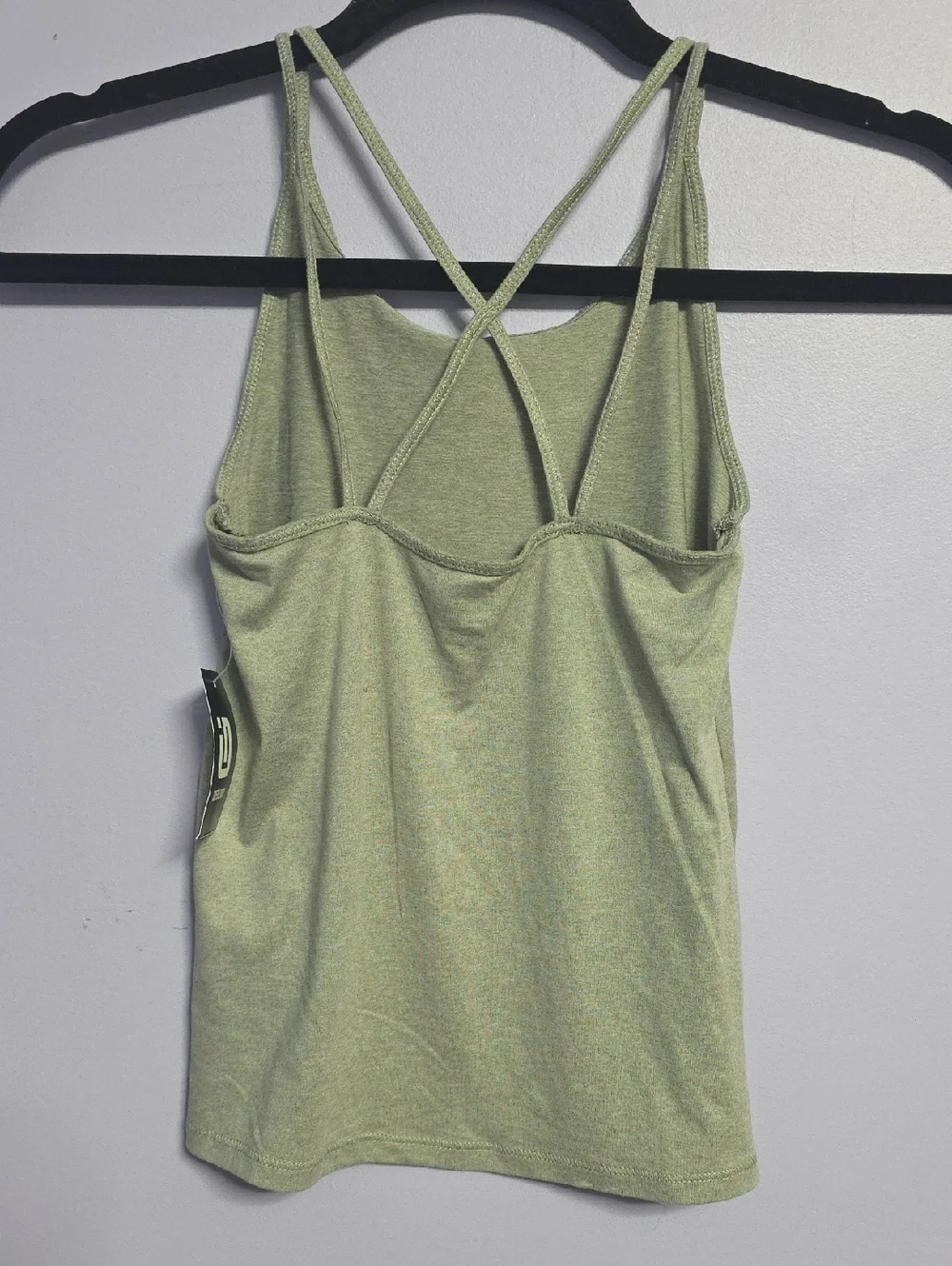 Ideology Girls Gray Crisscross‎ Back Tank Top